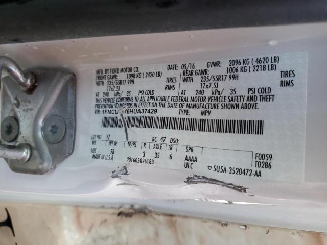 2017 FORD ESCAPE S 1FMCU0F76HUA37429