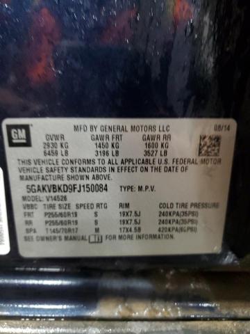 2015 BUICK ENCLAVE - 5GAKVBKD9FJ150084