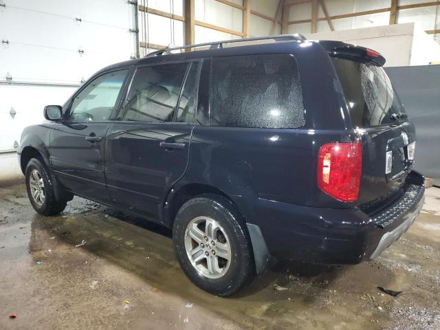 HONDA PILOT EXL 2005 black  gas 5FNYF18525B051676 photo #3