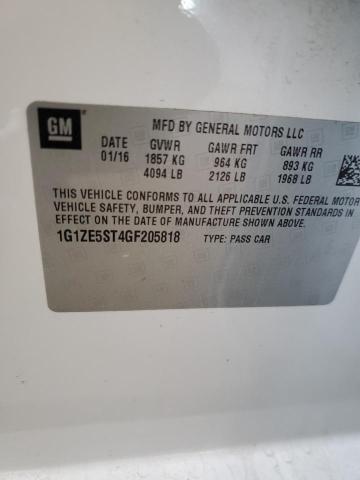 2016 CHEVROLET MALIBU LT - 1G1ZE5ST4GF205818