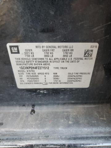 2015 CHEVROLET 1500 SILVE - 1GCVKPEH4FZ271512