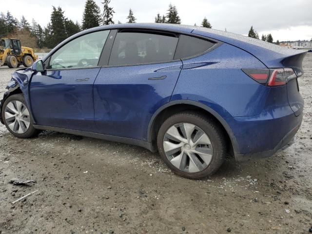 TESLA MODEL Y 2021 blue  electric 5YJYGDEE7MF160510 photo #3