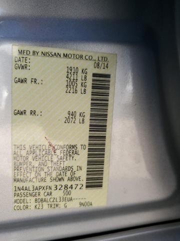 2015 NISSAN ALTIMA 2.5 - 1N4AL3APXFN328472