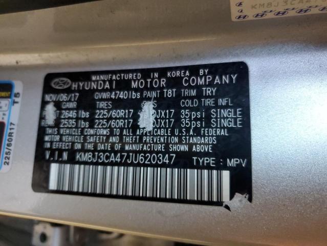 2018 HYUNDAI TUCSON SEL - KM8J3CA47JU620347