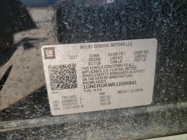 2018 CHEVROLET TRAVERSE L - 1GNERGKW0JJ156841
