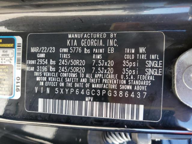 2023 KIA TELLURIDE 5XYP64GC3PG386437