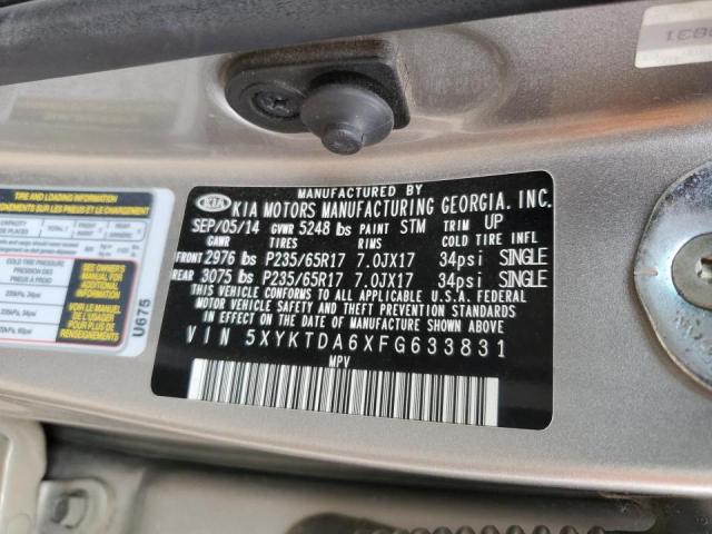 2015 KIA SORENTO LX - 5XYKTDA6XFG633831