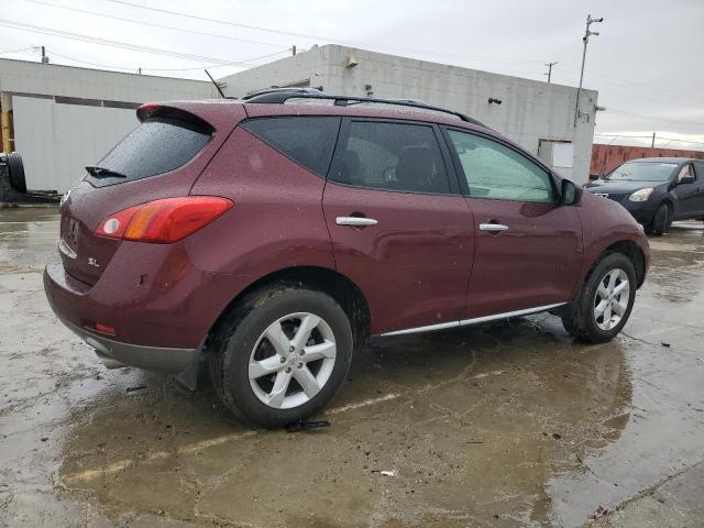 NISSAN MURANO S 2009 burgundy 4dr spor gas JN8AZ18U99W007289 photo #4