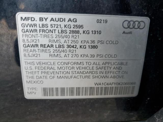 2019 AUDI SQ5 PRESTI - WA1C4AFY0K2068966