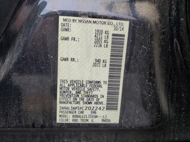 2015 NISSAN ALTIMA 2.5 - 1N4AL3AP5FC202242