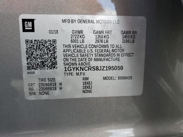 2018 CADILLAC XT5 LUXURY - 1GYKNCRS8JZ195059