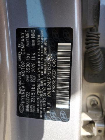 2022 HYUNDAI ELANTRA N - KMHLR4AF2NU345751