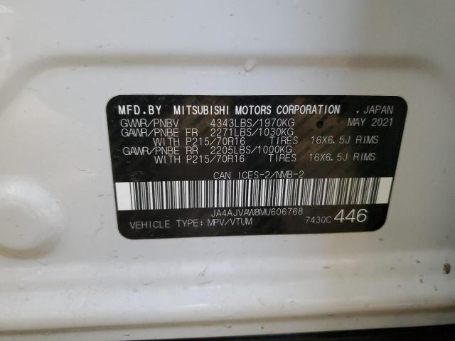 2021 MITSUBISHI RVR SE JA4AJVAW8MU606768