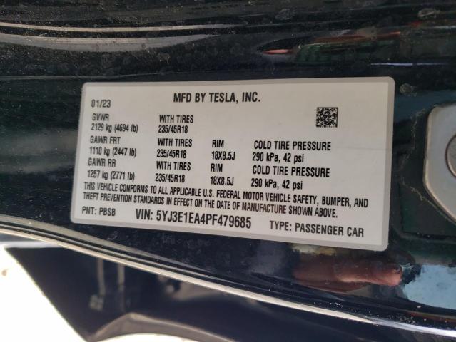 2023 TESLA MODEL 3 - 5YJ3E1EA4PF479685