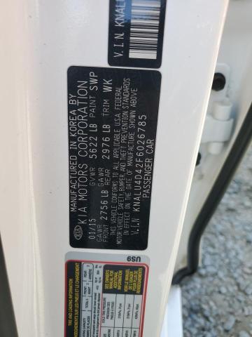 2015 KIA K900 KNALU4D42F6026785