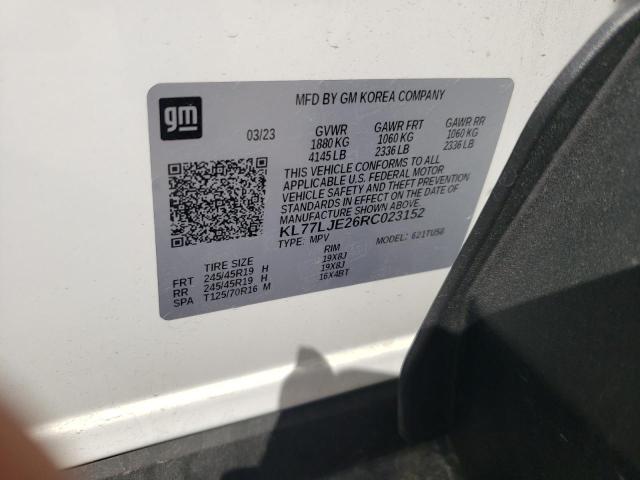 2024 CHEVROLET TRAX 2RS KL77LJE26RC023152