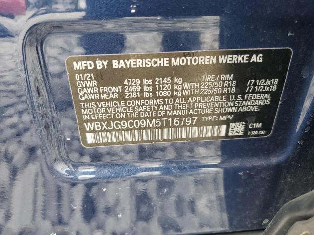 2021 BMW X1 XDRIVE2 - WBXJG9C09M5T16797