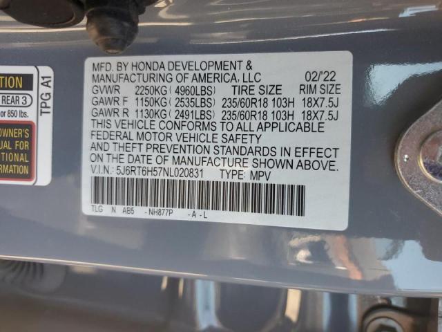 2022 HONDA CR-V EX - 5J6RT6H57NL020831