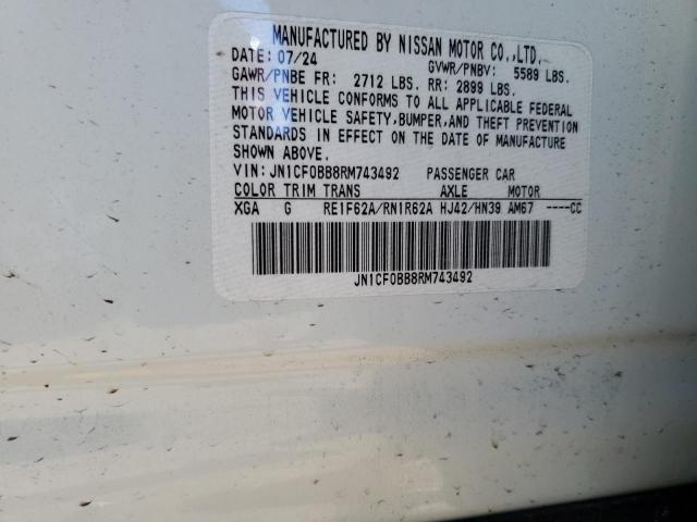 2024 NISSAN ARIYA ENGA JN1CF0BB8RM743492