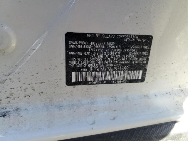 2024 SUBARU CROSSTREK - JF2GUADC6RH871689