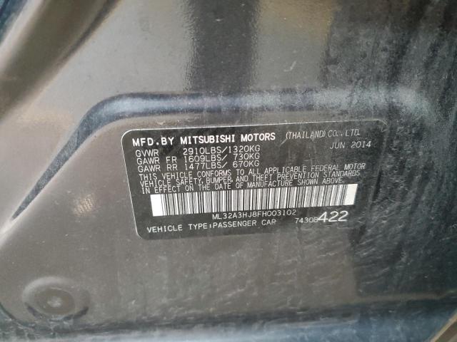 2015 MITSUBISHI MIRAGE DE ML32A3HJ8FH003102