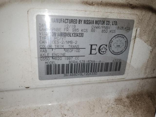 2020 NISSAN SENTRA SR - 3N1AB8DV9LY204330