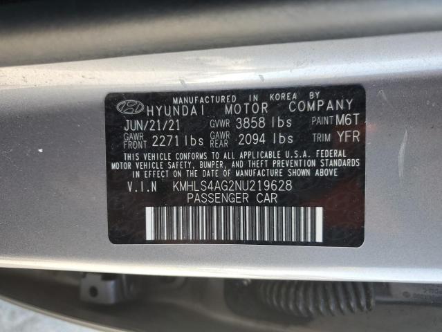 2022 HYUNDAI ELANTRA SE - KMHLS4AG2NU219628