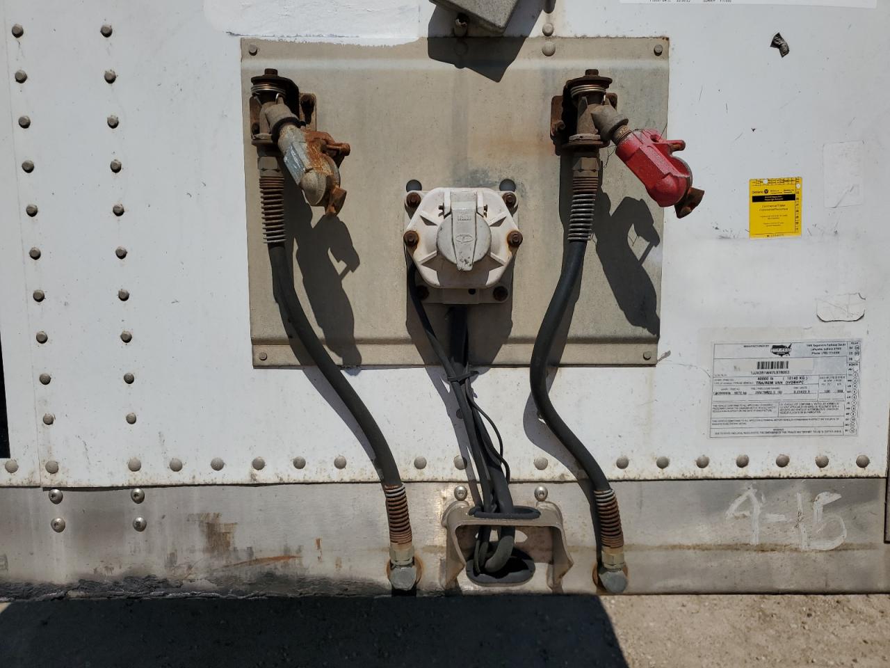 Lot #3118091406 2007 WABASH TRAILER