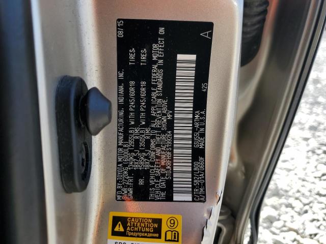 2015 TOYOTA HIGHLANDER - 5TDJKRFH9FS199264