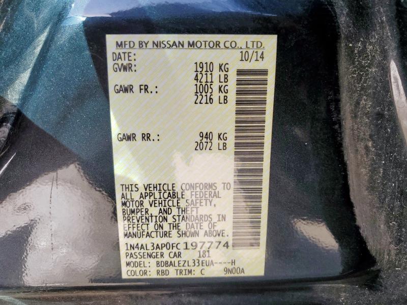 2015 NISSAN ALTIMA 2.5 - 1N4AL3AP0FC197774