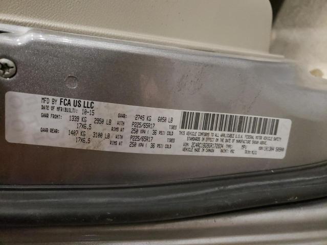 2016 CHRYSLER TOWN & COU - 2C4RC1BG9GR172834