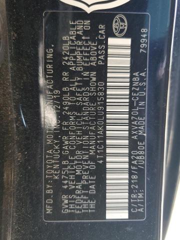 2020 TOYOTA CAMRY LE - 4T1C11AK0LU915830