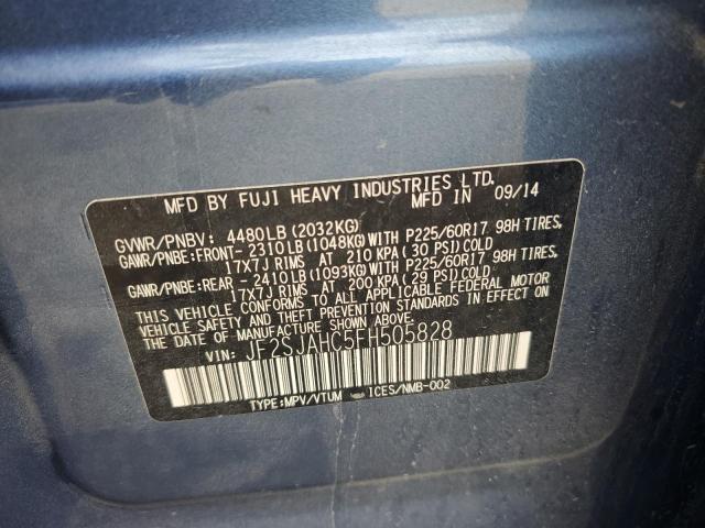 2015 SUBARU FORESTER 2 - JF2SJAHC5FH505828