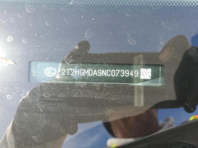 2022 LEXUS RX 450H 2T2HGMDA9NC073949