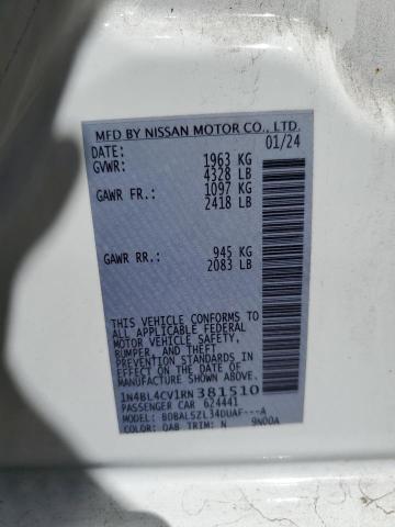 2024 NISSAN ALTIMA SR - 1N4BL4CV1RN381510