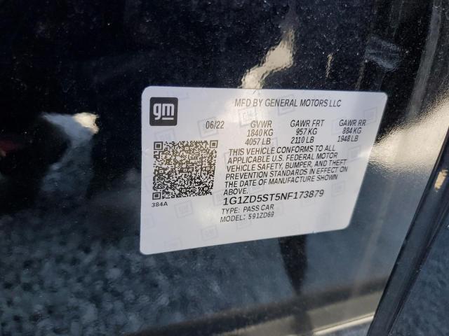 2022 CHEVROLET MALIBU LT - 1G1ZD5ST5NF173879