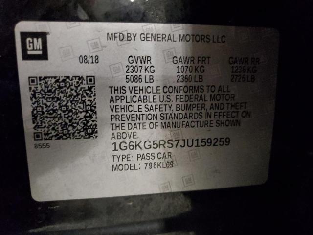 1g6kg5rs7ju159259 - 2018 Cadillac ct6 premium luxury csav - #48693115