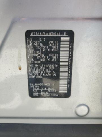 2017 NISSAN ARMADA SV - JN8AY2ND2H9005135