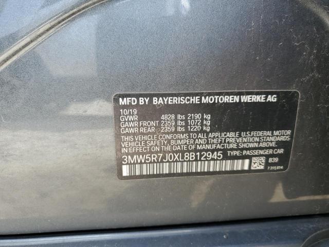 2020 BMW 330XI - 3MW5R7J0XL8B12945