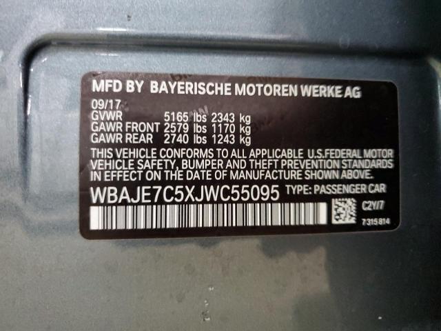2018 BMW 540 XI WBAJE7C5XJWC55095