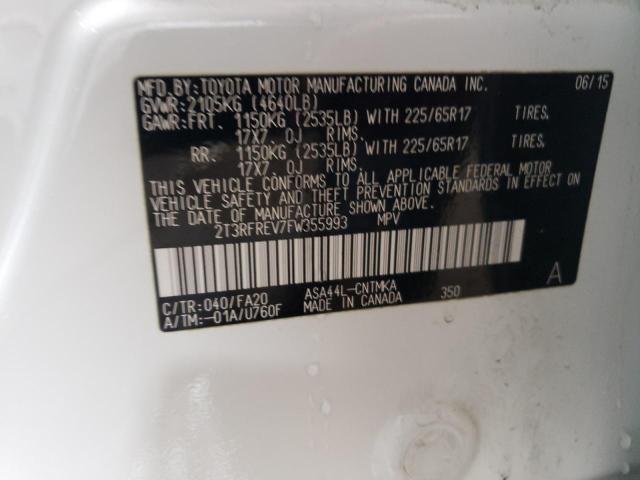 2015 TOYOTA RAV4 XLE - 2T3RFREV7FW355993