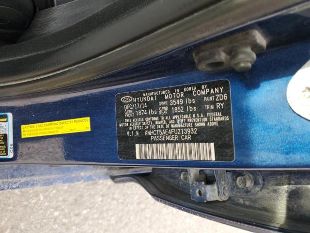 2015 HYUNDAI ACCENT GS KMHCT5AE4FU213932