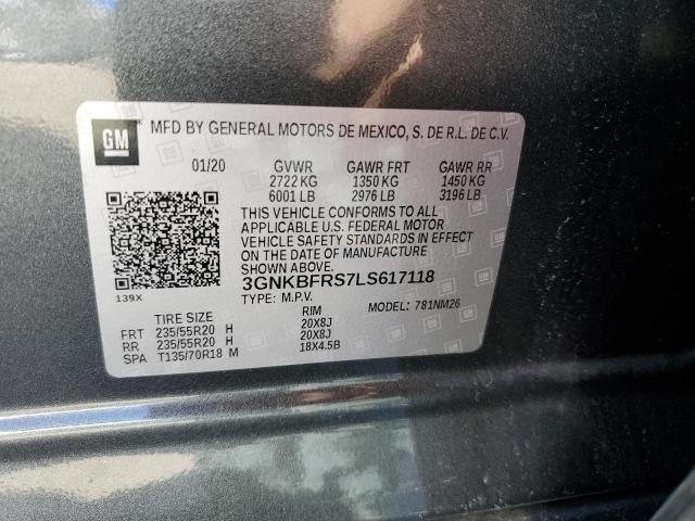2020 CHEVROLET BLAZER PRE - 3GNKBFRS7LS617118