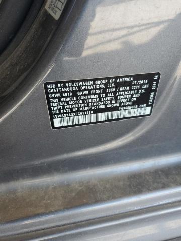 2015 VOLKSWAGEN PASSAT S - 1VWAS7A3XFC011320