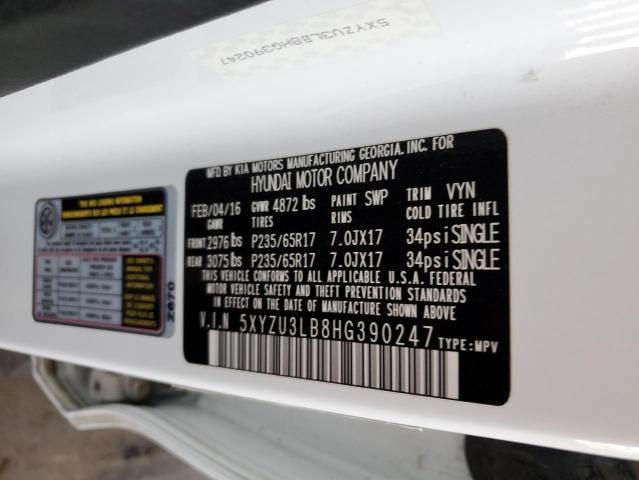 2017 HYUNDAI SANTA FE S - 5XYZU3LB8HG390247