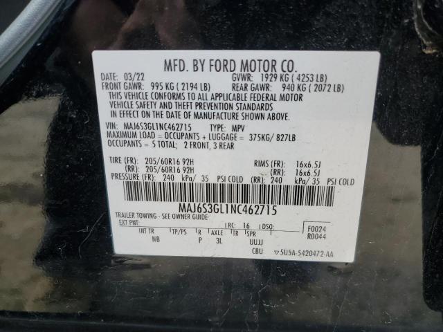 2022 FORD ECOSPORT S - MAJ6S3GL1NC462715