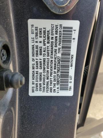 2016 HONDA CIVIC EX - 19XFC2F79GE234527