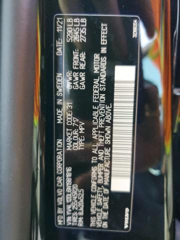 2022 VOLVO XC60 B5 IN - YV4L12DL6N1981816