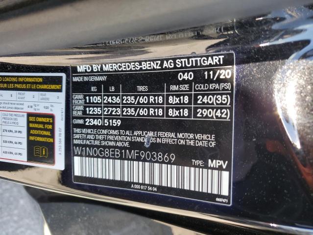 2021 MERCEDES-BENZ GLC 300 4M - W1N0G8EB1MF903869