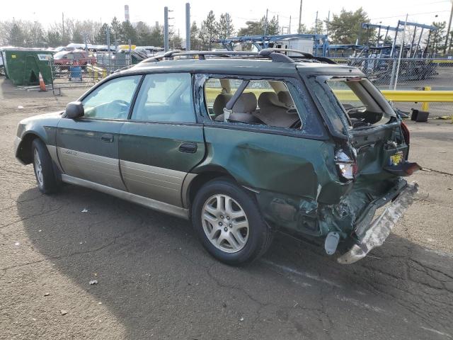 SUBARU LEGACY OUT 2000 green station gas 4S3BH6653Y7623929 photo #3